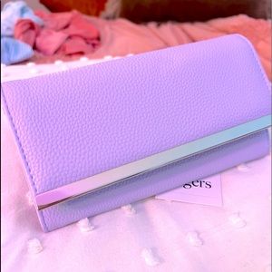 KIM ROGERS NWT PALE LIlac TRI FOLD WALLET BEAUTIFUL NEW SUMMER COLOR